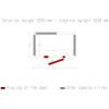 CHAMBRE FROIDE 100MM DIMENSIONS INTERIEURE 1830X1030XH2030MM 3.83M³ DIAMOND dans CHAMBRE FROIDE SANS GROUPE