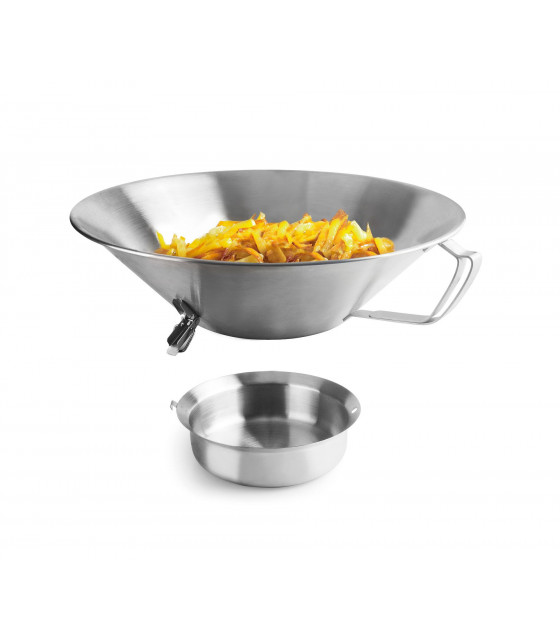 EGOUTTOIR A FRITES PRO INOX Ø41CM LACOR dans EGOUTOIRS