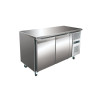 TABLE PATISSERIE 2 PORTES 600X400 DESSUS INOX AMATIS dans TABLES REFRIGEREES
