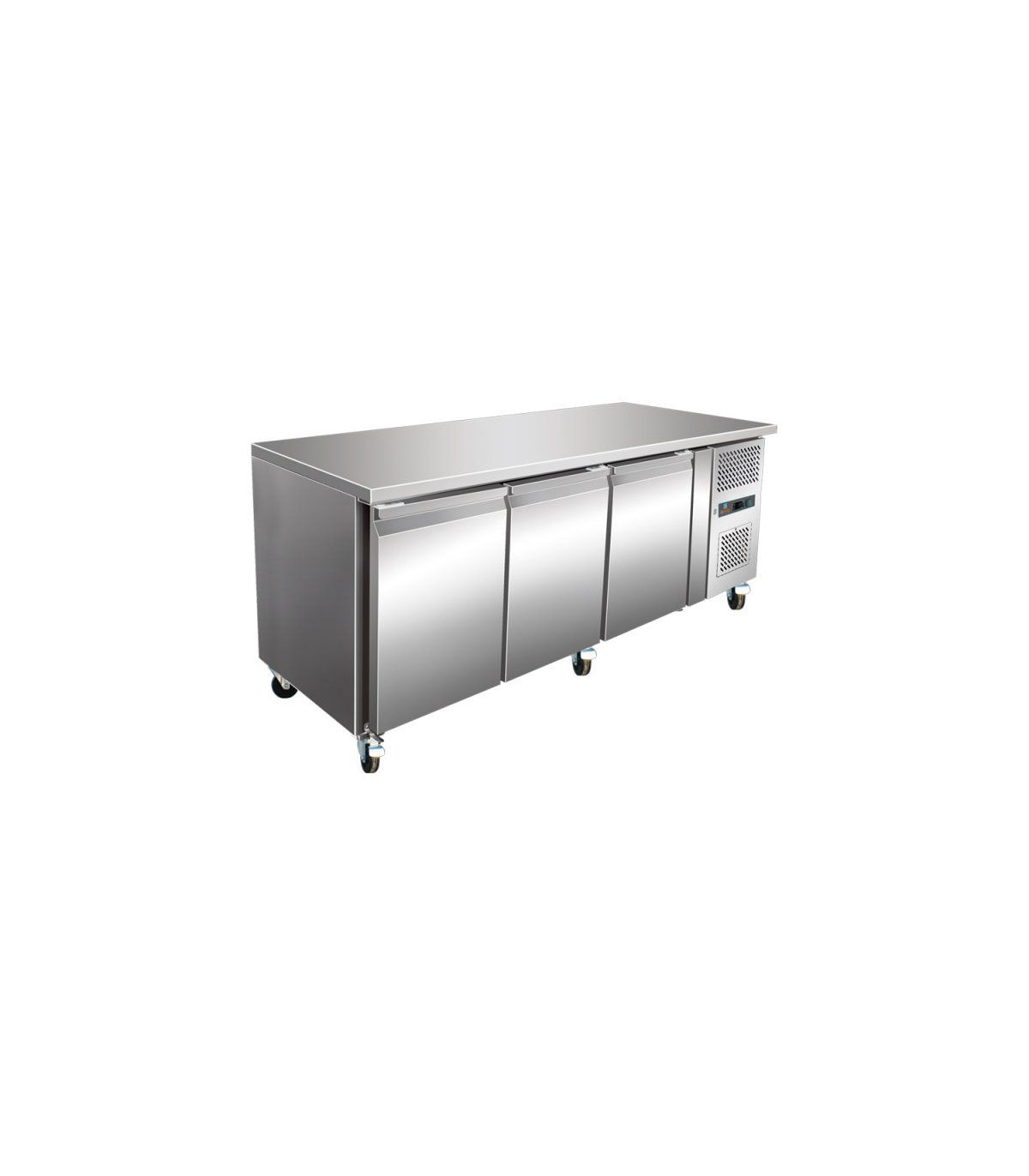 TABLE PATISSERIE 3 PORTES 600X400 DESSUS INOX AMATIS dans TABLES REFRIGEREES