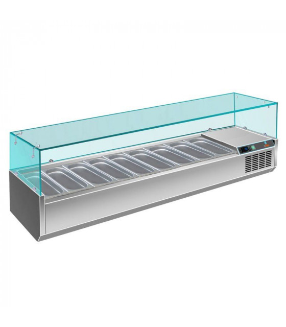 VITRINE SALADETTE 2005MM 9 GN1/3 AMATIS dans STRUCTURES REFRIGEREES