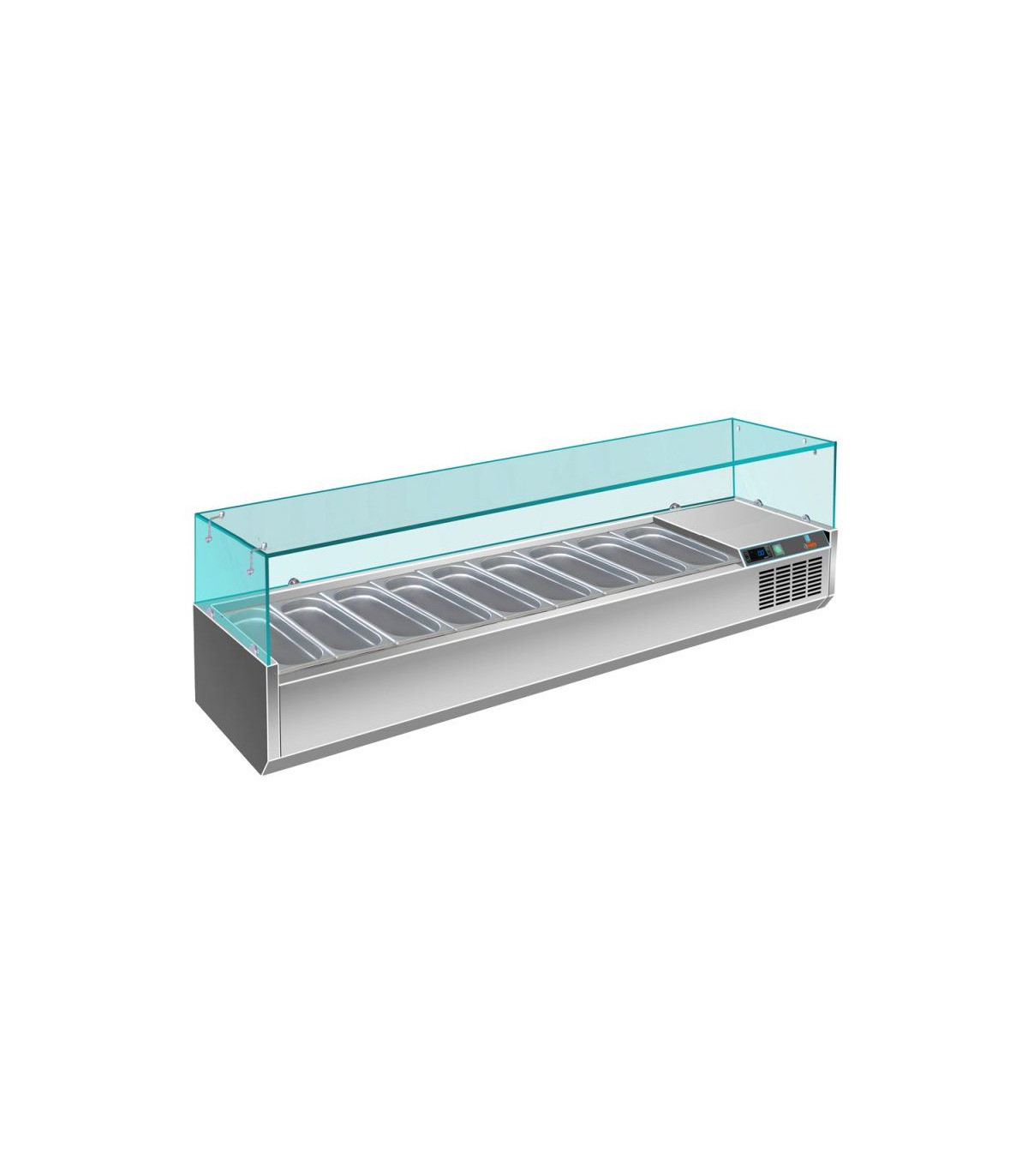 VITRINE SALADETTE 2005MM 9 GN1/3 AMATIS dans STRUCTURES REFRIGEREES