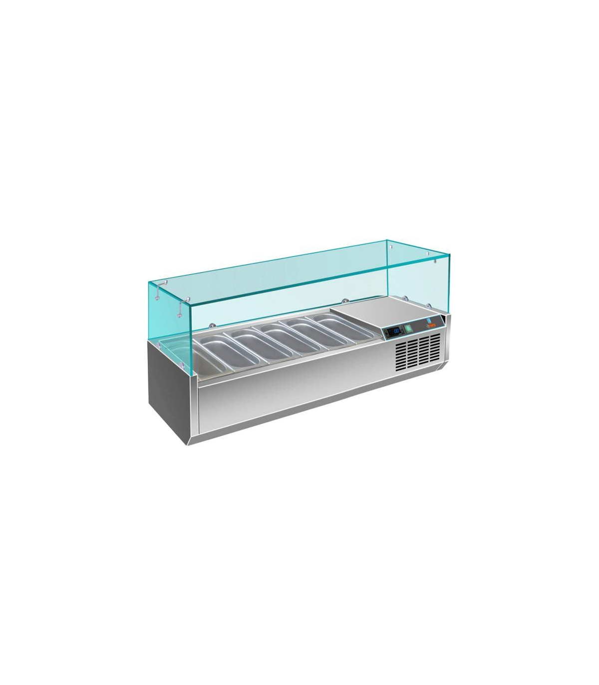 VITRINE 6 BACS GN1/4 AMATIS dans STRUCTURES REFRIGEREES
