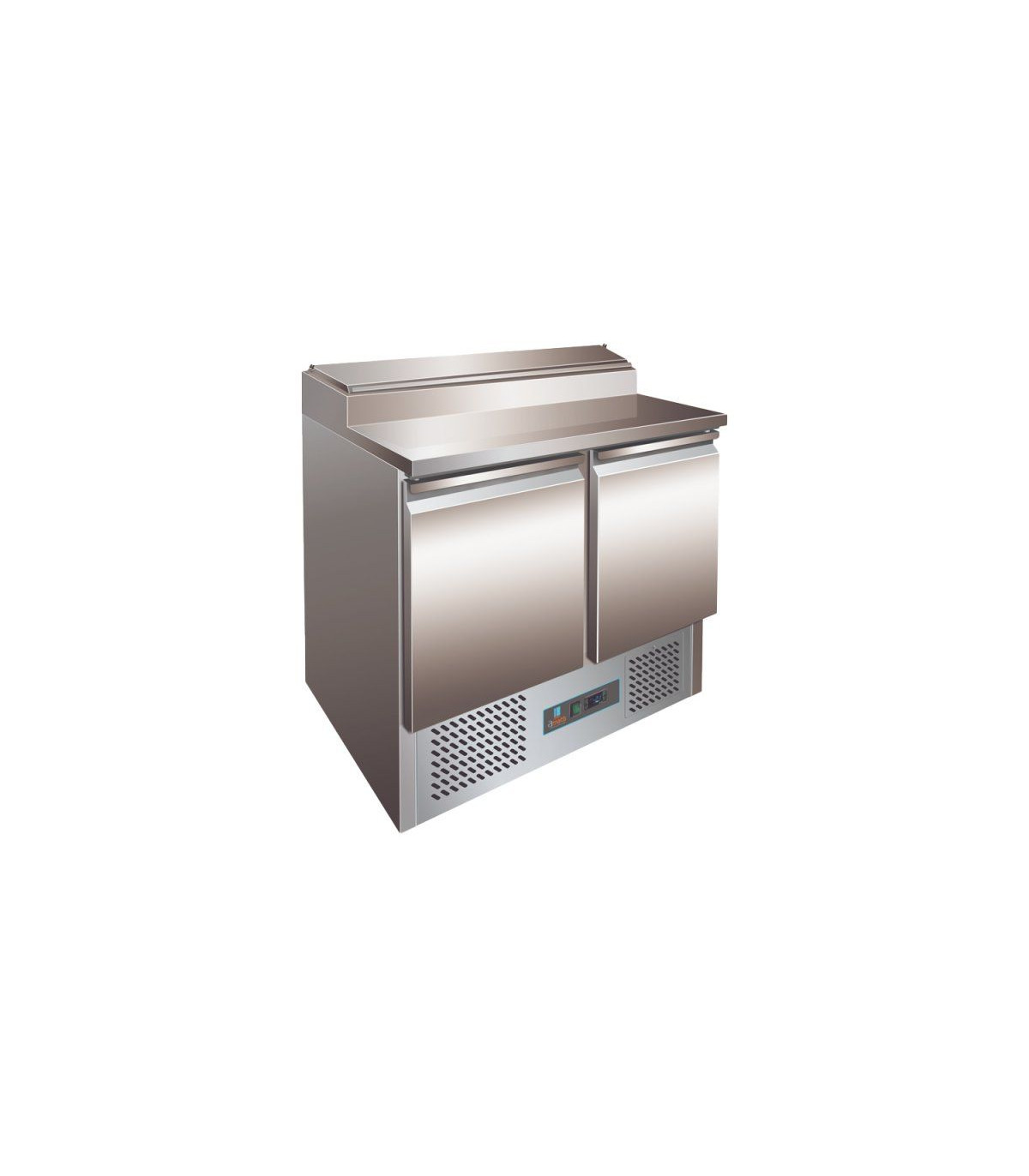 SALADETTE 2 PORTES POSITIVE CENTRALE AVEC ESPACE BACS RANGEMENTS AMATIS dans SALADETTE