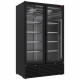 VITRINE VENTILEE POSITIVE 1142LT 2 PORTES COULISSANTES NOIRE 120CM DIAMOND