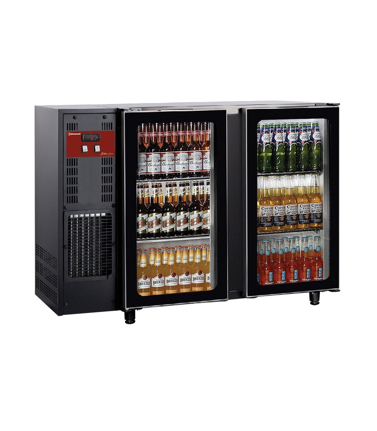 REFROIDISSEUR DE BOUTEILLES 2 PORTES VITREES 375LT DIAMOND dans FRIGOS BAR
