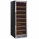 VITRINE CAVE A VIN VENTILEE PORTE EN ACIER INOX 470LT NOIRE DIAMOND