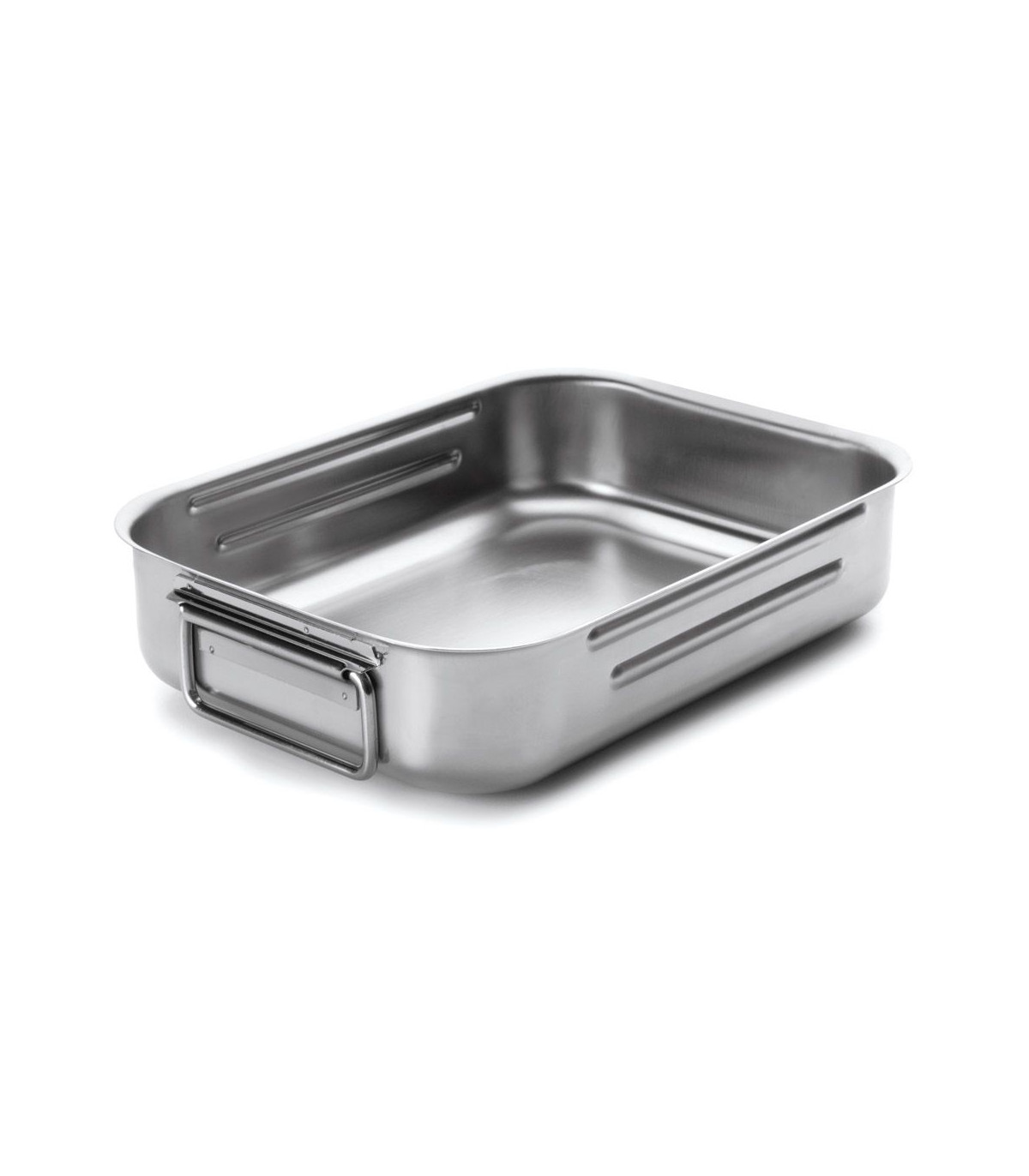 PLAT A ROTIR INOX 18/10 ANSES TOMBANTES 40X28CM LACOR dans PLAQUE DE CUISSON