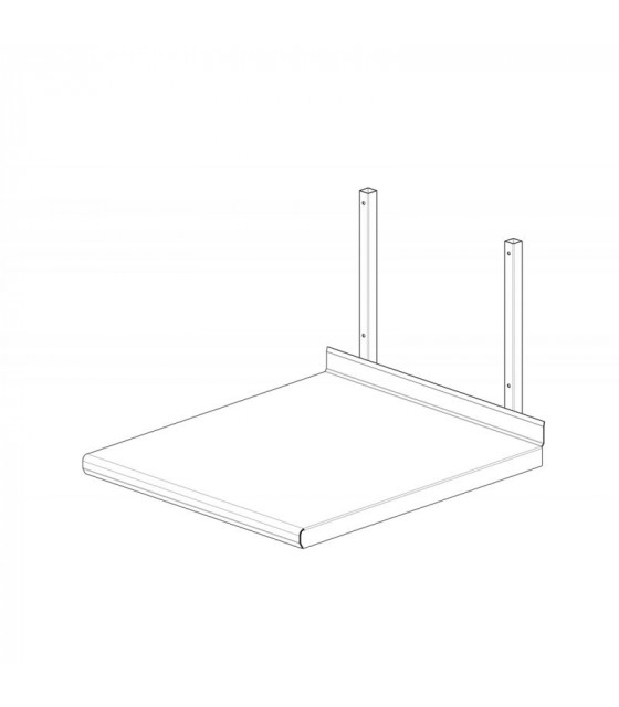 ETAGERE SUPPORT SALAMANDRE CONSTRUCTION SOUDEE EN ACIER INOXYDABLE dans ETAGERES MURALES