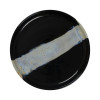 ASSIETTE PLATE BORD DROIT Ø21CM CIRCE NOIR & NACRE SARREGUEMINES dans SARREGUEMINES