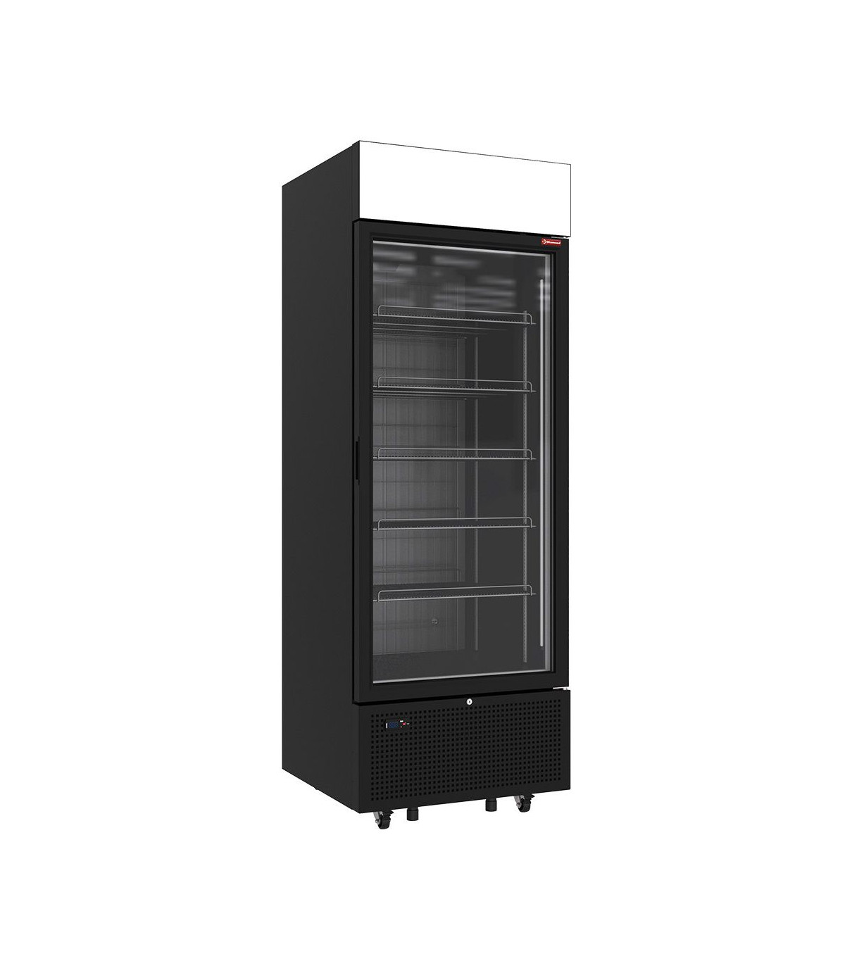 VITRINE VENTILEE NEGATIVE VITREE 646LT 5 NIVEAUX FIXES AVEC CAISSON LUMINEUX NOIRE DIAMOND dans CONGELATEURS VITRINES