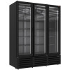 VITRINE VENTILEE POSITIVE 1455LT 3 PORTES COULISSANTES NOIRE 160CM DIAMOND dans FRIGOS BOISSONS