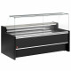 COMPTOIR VITRINE REFRIGERE VITRE DROITE 90° AVEC RESERVE NOIR 150CM DIAMOND