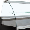 COMPTOIR VITRINE REFRIGERE A VITRE BOMBEE VENTILE AVEC RESERVE NOIR 250CM DIAMOND dans COMPTOIR