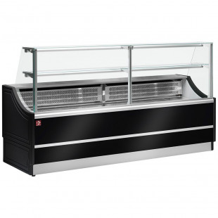COMPTOIR VITRINE REFRIGERE VITRE DROITE 90° AVEC RESERVE ORLEANS PLUS 150CM DIAMOND dans COMPTOIR