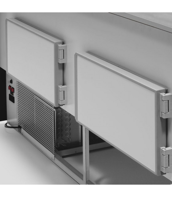COMPTOIR-VITRINE REFRIGERE AVEC RESERVE 250CM DIAMOND dans COMPTOIR