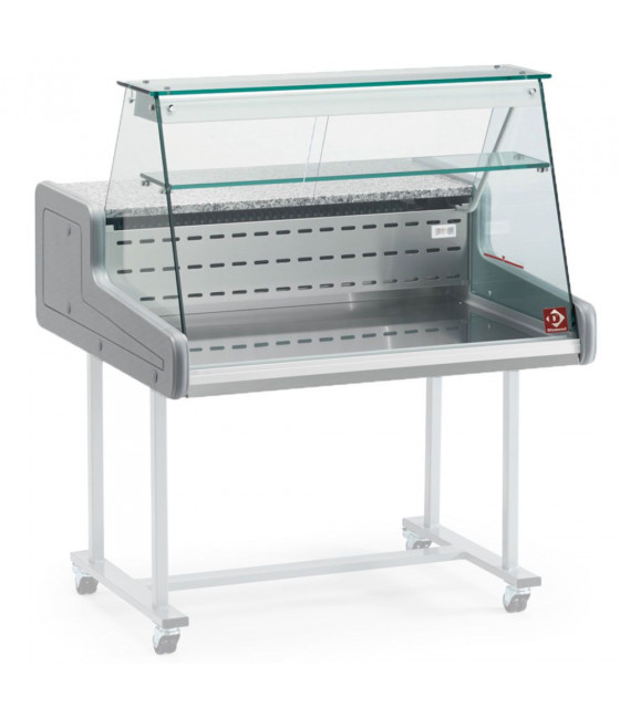 COMPTOIR VITRINE REFRIGEREE VITRE DROITE 100CM DIAMOND dans FRIGOS VITRINES