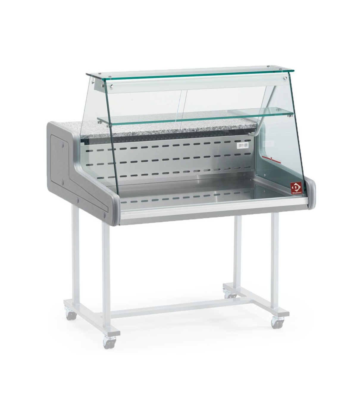 COMPTOIR VITRINE REFRIGEREE VITRE DROITE 100CM DIAMOND dans FRIGOS VITRINES