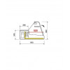 COMPTOIR VITRINE REFRIGEREE VITRE BOMBEE 150CM DIAMOND dans FRIGOS VITRINES