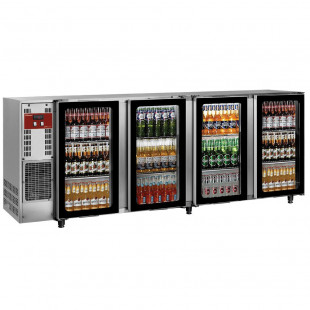 REFROIDISSEUR DE BOUTEILLES INOX 4 PORTES VITREES 783LT DIAMOND dans FRIGOS BAR
