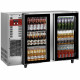 REFROIDISSEUR DE BOUTEILLES INOX 2 PORTES VITREES 375LT DIAMOND