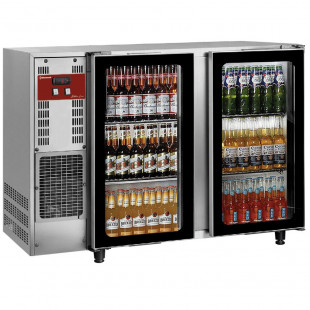REFROIDISSEUR DE BOUTEILLES INOX 2 PORTES VITREES 375LT DIAMOND dans FRIGOS BAR