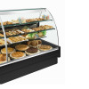 COMPTOIR VITRINE REFRIGERE STATIQUE CHARGEMENT A TIROIRS VITRE COURBE SANS RESERVE 140CM DIAMOND dans COMPTOIR