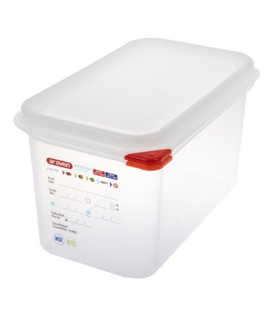 BOITE DE CONSERVATION GN1/4 EN 150MM 4.3 LITRES LOT DE 4 BOITES ARAVEN dans BOITES DE CONSERVATION