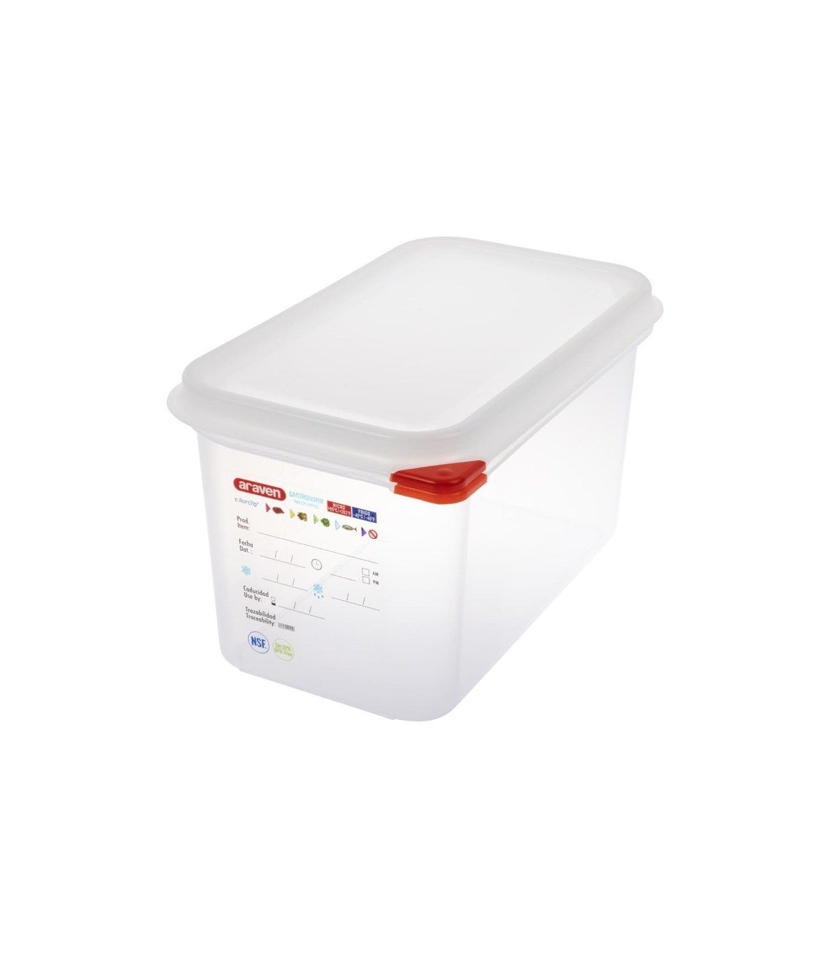 BOITE DE CONSERVATION GN1/4 EN 150MM 4.3 LITRES LOT DE 4 BOITES ARAVEN dans BOITES DE CONSERVATION