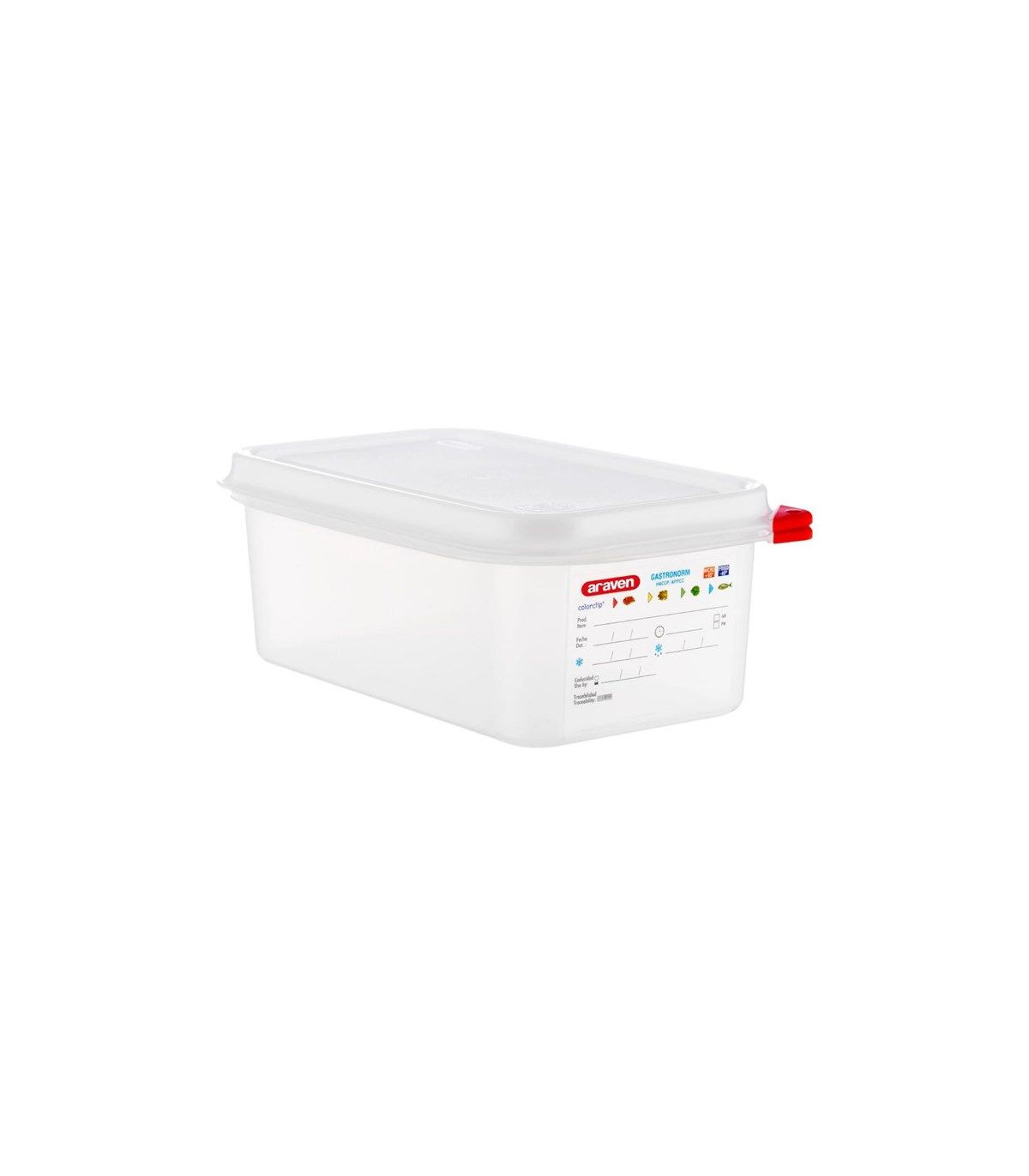 BOITE DE CONSERVATION GN1/4 EN 100MM 2.8 LITRES LOT DE 4 BOITES ARAVEN dans BOITES DE CONSERVATION
