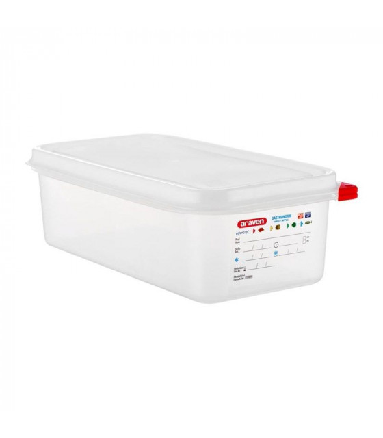 BOITE DE CONSERVATION GN1/3 EN 100MM 4 LITRES LOT DE 4 BOITES ARAVEN dans BOITES DE CONSERVATION
