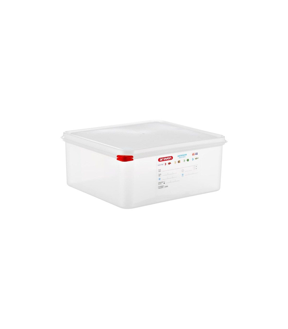 BOITE DE CONSERVATION GN2/3 EN 150MM 13.5 LITRES LOT DE 4 BOITES ARAVE dans BOITES DE CONSERVATION
