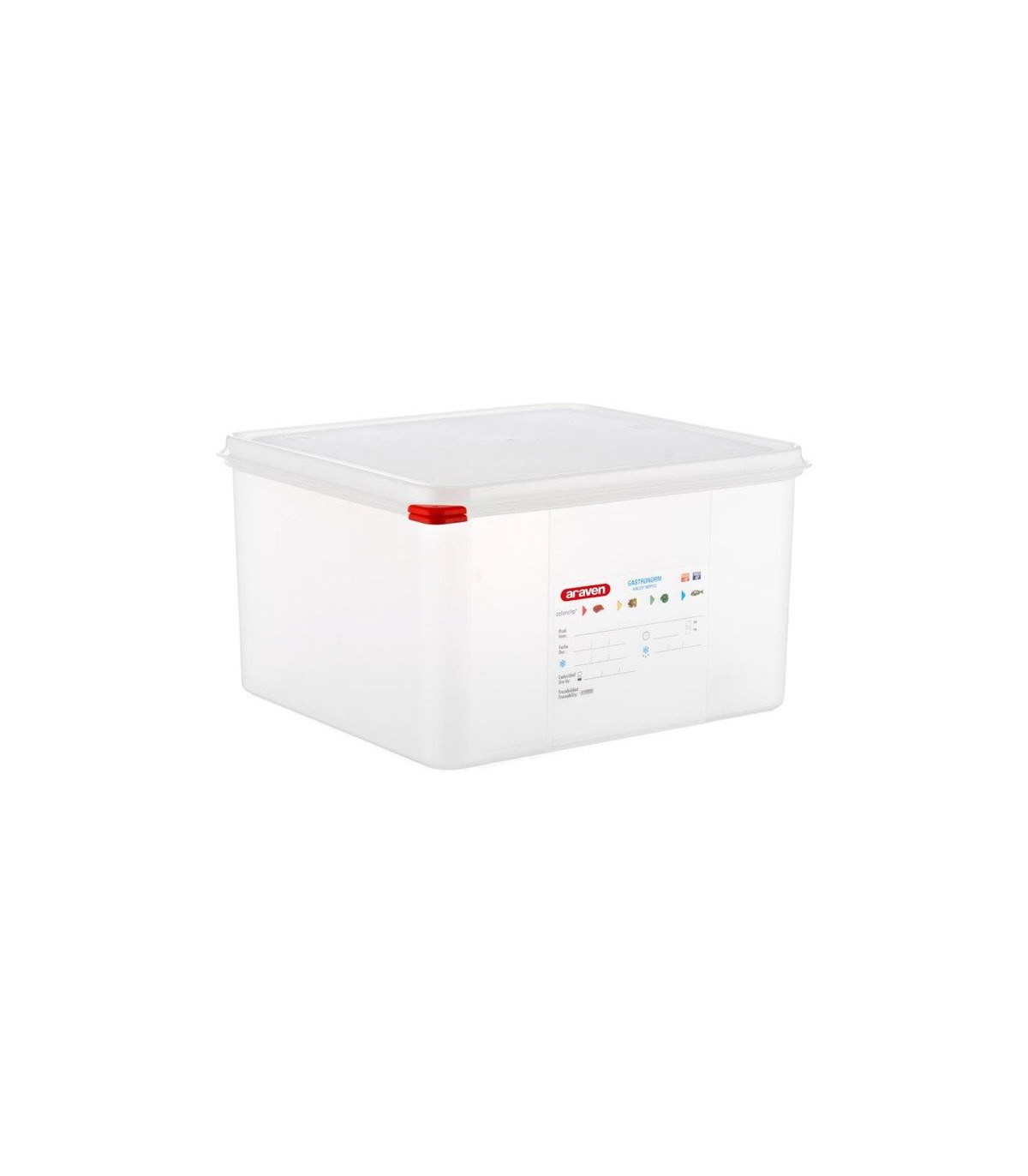 BOITE DE CONSERVATION GN2/3 EN 200MM 19 LITRES LOT DE 4 BOITES ARAVEN dans BOITES DE CONSERVATION