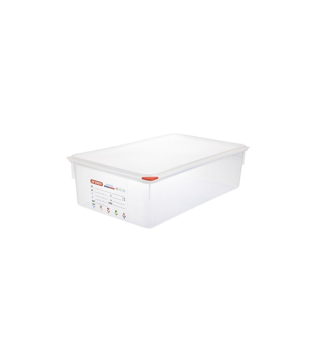 BOITE DE CONSERVATION GN1/1 EN 150MM 21 LITRES LOT DE 4 BOITES ARAVEN dans BOITES DE CONSERVATION