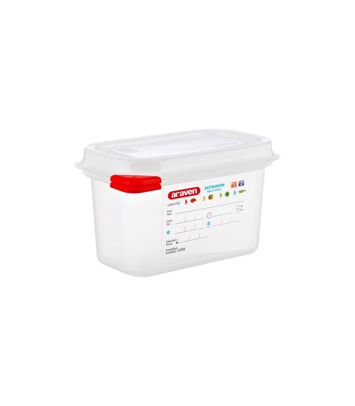 BOITE DE CONSERVATION GN1/9 EN 100MM 1 LITRE LOT DE 4 BOITES ARAVEN dans BOITES DE CONSERVATION