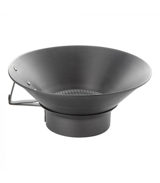 EGOUTTOIR POMMES FRITES ALUMINIUM NOIR Ø41CM CUISIMAT dans EGOUTOIRS