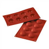 MOULE EN SILICONE DEMI-SPHERE 8 EMPREINTES SILICON FLEX dans MOULES PATISSERIES