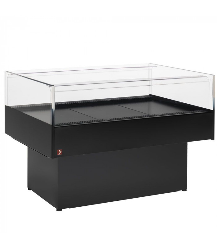 VITRINE SELF-SERVICE REFRIGEREE PANORAMIQUE NOIR 129CM DIAMOND dans COMPTOIR PANORAMIQUE