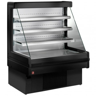 MEUBLE MURAL REFRIGERE SOFT-DRINK - PRODUIT LAITIER 150CM NOIR DIAMOND dans VITRINES MURALE