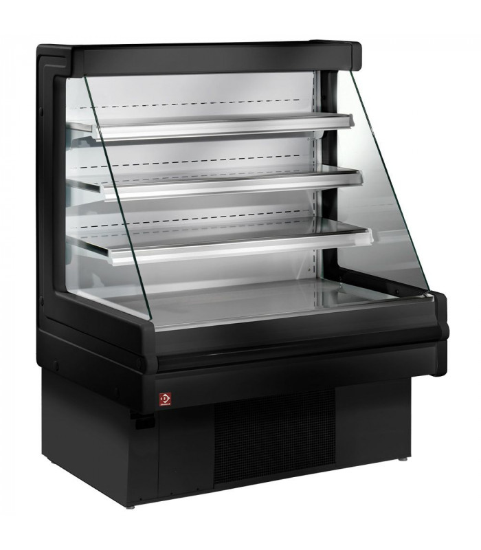 MEUBLE MURAL REFRIGERE SOFT-DRINK - PRODUIT LAITIER 150CM NOIR DIAMOND dans VITRINES MURALE