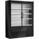 MEUBLE MURAL REFRIGERE PORTES BATTANTES NOIR 150CM DIAMOND