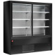 MEUBLE MURAL REFRIGERE VENTILE AVEC PORTES COULISSANTES EN VERRES NOIR 150CM DIAMOND