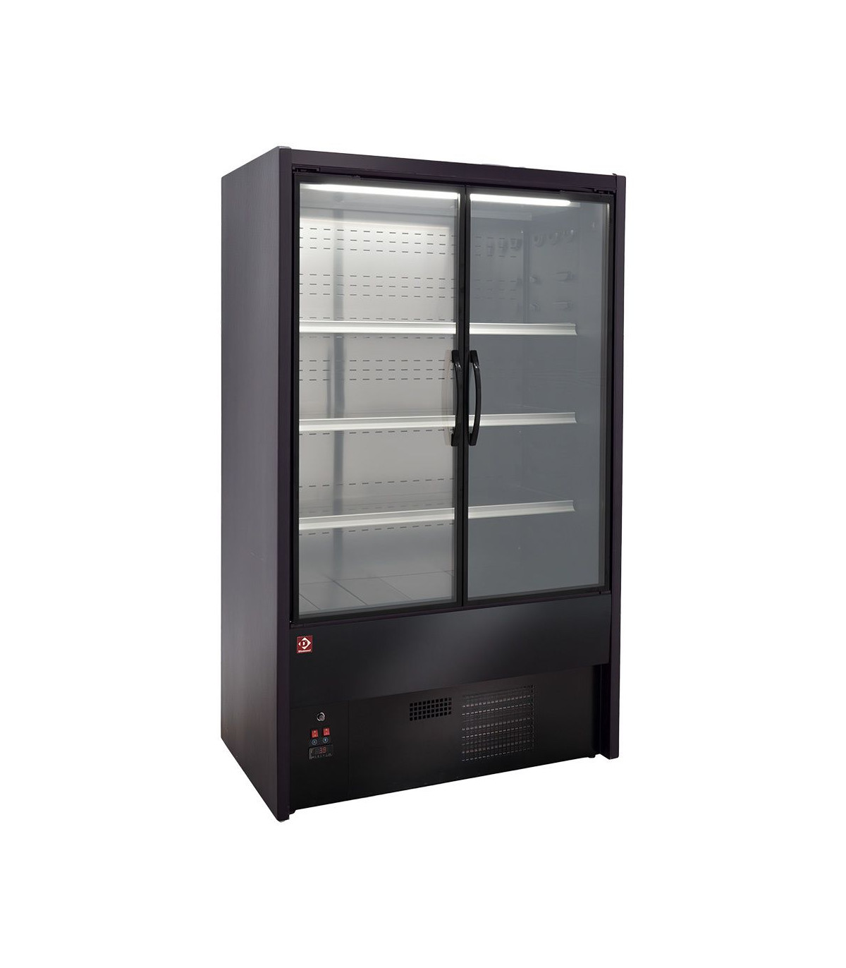 MEUBLE MURAL REFRIGERE PORTES BATTANTES NOIR 100CM DIAMOND dans VITRINES MURALE