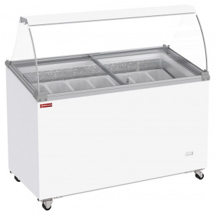 CONSERVATEUR COMPTOIR A GLACES 381LT COUVERCLES COULISSANTS SUR ROULETTES 1305MM DIAMOND dans COMPTOIR A GLACES