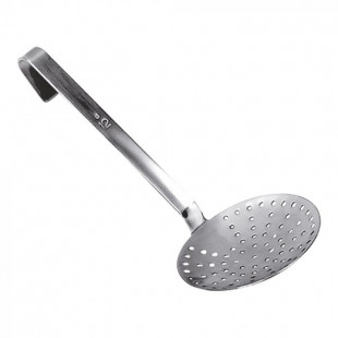 ECUMOIRE Ø12CM MANCHE COURT CUISIMAT dans LOUCHES