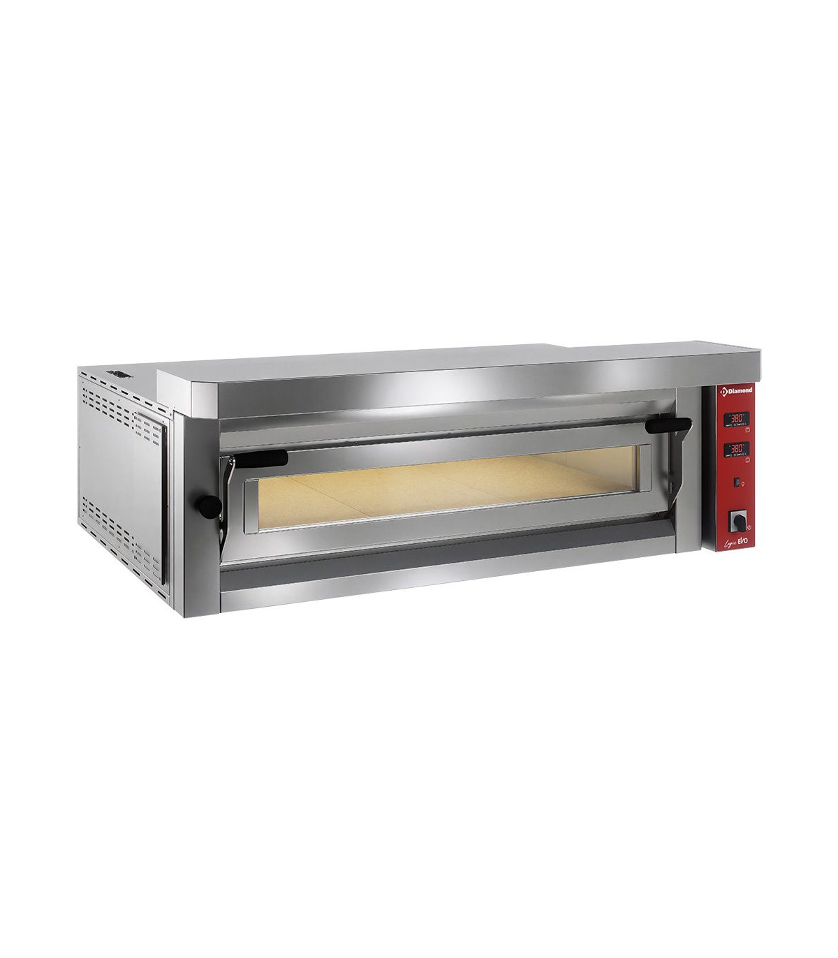 FOUR ELECTRIQUE A PIZZAS EXTRA LARGE 6 PIZZAS Ø350MM - FULL PIERRE REFRACTAIRE DIAMOND dans FOUR PIZZA