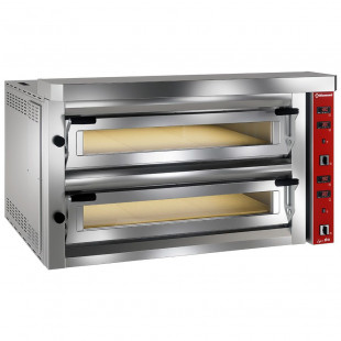FOUR ELECTRIQUE A PIZZAS EXTRA LARGE 2X6 PIZZAS Ø350MM - FULL PIERRE REFRACTAIRE DIAMOND dans FOUR PIZZA