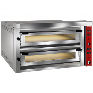 FOUR ELECTRIQUE A PIZZAS EXTRA LARGE 2X9 PIZZAS Ø350MM - FULL PIERRE REFRACTAIRE DIAMOND dans FOUR PIZZA
