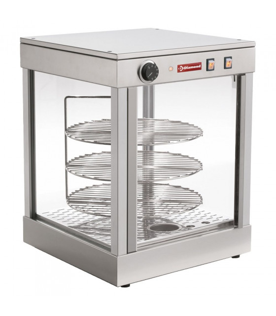 VITRINE CHAUFFANTE ROTATIVE Ø42CM DIAMOND dans VITRINE CHAUFFANTE