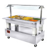 BUFFET CHAUFFANT BAIN- MARIE 4XGN1/1H150 BOIS BLANC DIAMOND dans BUFFET BAIN MARIE